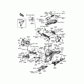 Схема вузла: Кріплення для Kawasaki ZR800 Z800