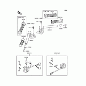 Схема узла: Руль для Kawasaki ZX1100 GPZ1100