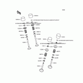 Схема вузла: Рокер & Клапан для Kawasaki ZR400 ZRX