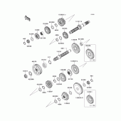 Схема вузла: Трансмісія для Kawasaki VN1700 Vulcan 1700 Voyager ABS