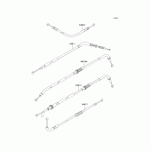 Схема вузла: Троси для Kawasaki ZR750 Z750