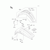 Схема узла: Fender для Kawasaki KX500