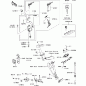 Схема узла: Замок зажигания для Kawasaki ZX1000 Ninja ZX-10R