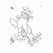 Схема вузла: Кришка двигуна для Kawasaki KL110 KSR