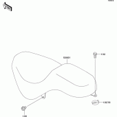 Схема вузла: Сидіння для Kawasaki BN125 Eliminator