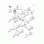 Схема вузла: Задня підвіска для Kawasaki EX400 EX-4