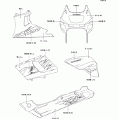 Схема вузла: Decals(violet)(zx600-e3) для Kawasaki ZX600 ZZ-R600