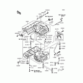 Схема узла: Картер двигателя для Kawasaki ZR1200 ZRX1200S