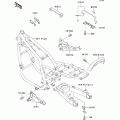 Схема вузла: Батарейний відсік для Kawasaki ZR750 Zephyr