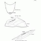 Схема узла: Decals(black) для Kawasaki ZR750 Z750S