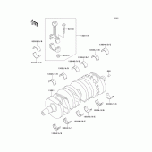 Схема вузла: Колінчастий вал для Kawasaki ZX600 Ninja ZX-6