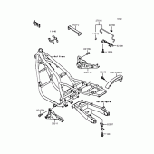 Схема вузла: Батарейний відсік для Kawasaki ZR750 Zephyr