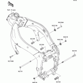 Схема вузла: Кріплення двигуна для Kawasaki ZX636 Ninja ZX-6R ABS