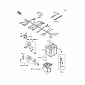 Схема вузла: Електроустаткування для Kawasaki KMX50 KSR-I