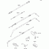 Схема узла: Тросики для Kawasaki ZX1100 ZZ-R1100