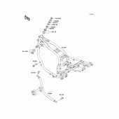 Схема узла: Рама для Kawasaki ZX1100 GPZ1100