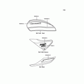 Схема узла: Наклейки (ブラウン) для Kawasaki ZR1100 Zephyr 1100RS