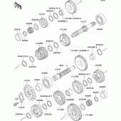 Схема вузла: Трансмісія для Kawasaki EL250 Eliminator 250