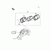 Схема вузла: Meter(s) для Kawasaki KLE300 Versys-X 300 ABS
