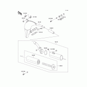 Схема узла: Выхлопная система (s) для Kawasaki KX100