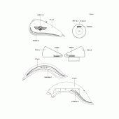 Схема вузла: Decals(black) для Kawasaki VN800 Vulcan 800 Classic