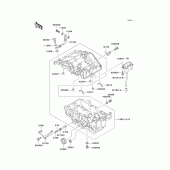 Схема узла: Картер двигателя (1/2) для Kawasaki EX250 ZZR250