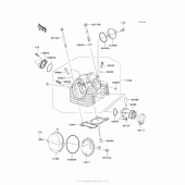 Схема узла: Cylinder Head (Aaf/abf) для Kawasaki KLX140 KLX140