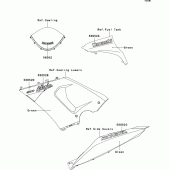 Схема узла: Наклейки для Kawasaki ZX600 Ninja ZX-6RR