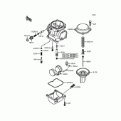 Схема вузла: Комплектуючі карбюратора для Kawasaki ZX900 GPZ900R