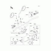 Схема вузла: Кермо для Kawasaki BJ250 250TR