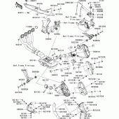 Схема узла: Выхлопная система (s) для Kawasaki ZX1000 Ninja 1000 ABS