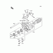 Схема вузла: Копірний вал & Вилки для Kawasaki ZR1200 ZRX1200R