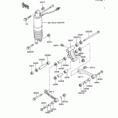 Схема вузла: Задня підвіска для Kawasaki ZX600 Ninja 600R