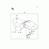 Схема вузла: Сидіння для Kawasaki VN900 Vulcan 900 Classic