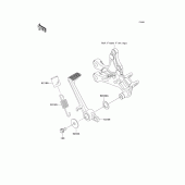 Схема узла: Brake pedal/torque link для Kawasaki ZX1000 Ninja ZX-10R