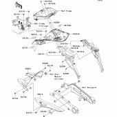 Схема вузла: Заднє крило для Kawasaki ZX1000 Z1000SX ABS