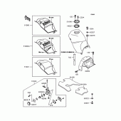 Схема узла: Топливный бак для Kawasaki KLE250 Anhelo