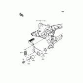 Схема узла: Лапка тормоза для Kawasaki ZR800 Z800 ABS