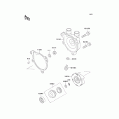 Схема узла: Водяной насос для Kawasaki KL650 KLR650