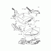 Схема вузла: Сидіння для Kawasaki ER650 ER-6N