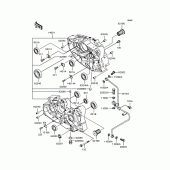 Схема вузла: Картер двигуна для Kawasaki BN125 Eliminator