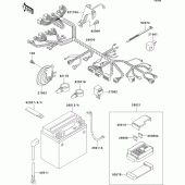 Схема вузла: Електроустаткування для Kawasaki VN800 Vulcan 800 Classic