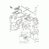 Схема узла: Электрооборудование для Kawasaki ZX1100 Ninja ZX-11