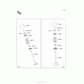 Схема узла: Клапан(ы) для Kawasaki ZX1000 Ninja 1000 ABS