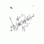 Схема вузла: Копірний вал\Вилки для Kawasaki KLX110 KLX110L