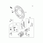 Схема узла: Передний тормоз для Kawasaki VN900 Vulcan 900 Custom