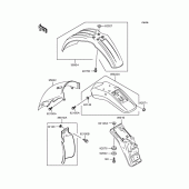 Схема узла: Крыло для Kawasaki KLX250 KLX250