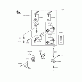 Схема узла: Замок зажигания для Kawasaki KLE250 Anhelo