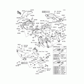Схема вузла: Cowling(1/2) для Kawasaki KLE650 Versys 650