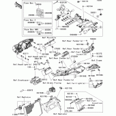 Схема вузла: Chassis electrical equipment(1/2) для Kawasaki ZX636 Ninja ZX-6R ABS